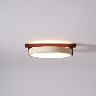 Travertine Ring Horizon Circular Ceiling Lamp