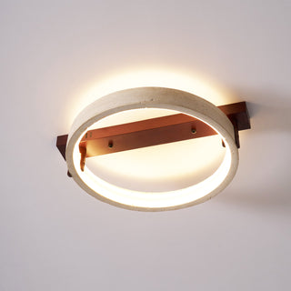 Travertine Ring Horizon Circular Ceiling Lamp