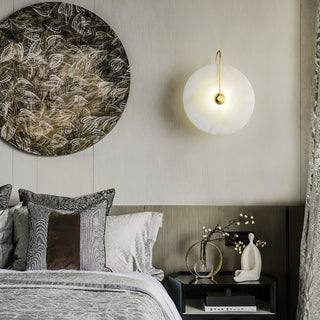 Round Alabaster Modern Wall Lamp