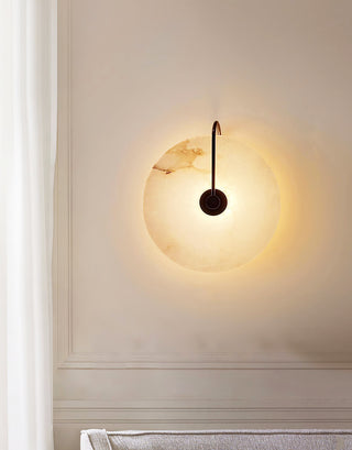 Round Alabaster Modern Wall Lamp