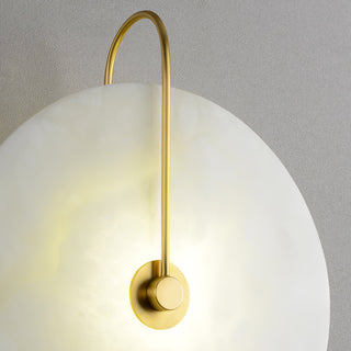 Round Alabaster Modern Wall Lamp