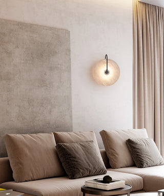 Round Alabaster Modern Wall Lamp