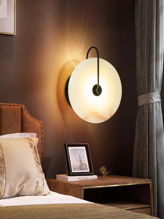 Round Alabaster Modern Wall Lamp