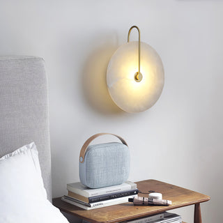 Round Alabaster Modern Wall Lamp