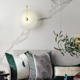 Round Alabaster Modern Wall Lamp