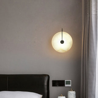 Round Alabaster Modern Wall Lamp