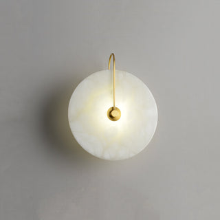 Round Alabaster Modern Wall Lamp