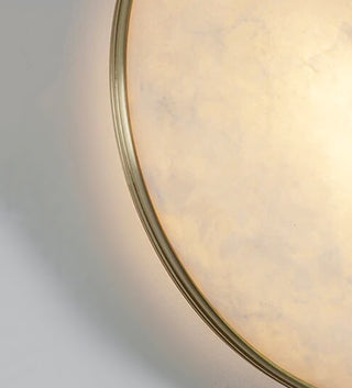 Round Beran Alabaster Wall Light