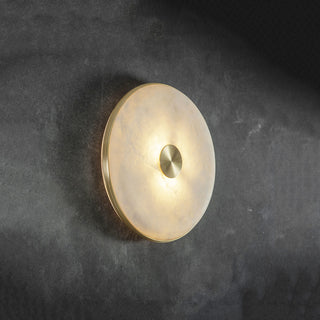 Round Beran Alabaster Wall Light