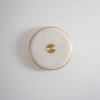 Round Beran Alabaster Wall Light
