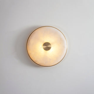 Round Beran Alabaster Wall Light