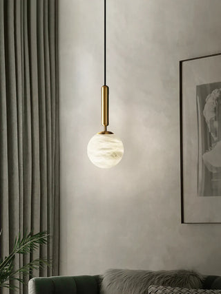Round Bosso Alabaster Pendant Lamp