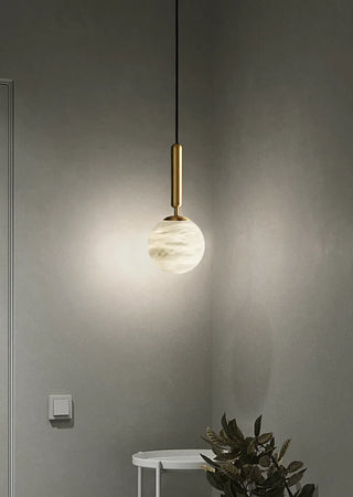 Round Bosso Alabaster Pendant Lamp