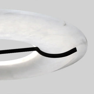 Round Carve Alabaster Pendant Light