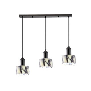 Round Dekum Marble Pendant Lamp