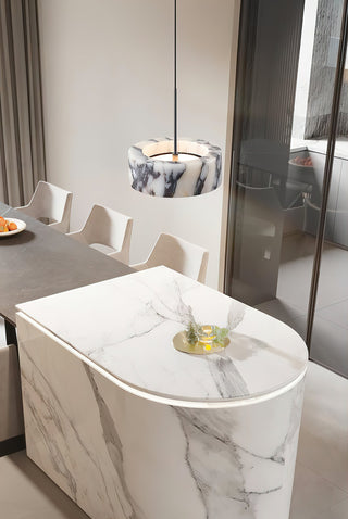 Round Marble Elancourt Pendant Lamp