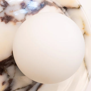 Round Marble Viola Spherical Glass Wall Lamp