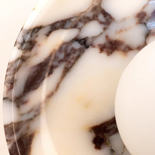 Round Marble Viola Spherical Glass Wall Lamp