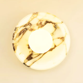 Round Marble Viola Spherical Glass Wall Lamp