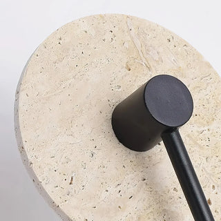 Round Mito Travertine Wall Lamp