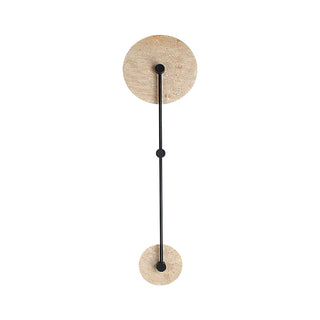 Round Mito Travertine Wall Lamp