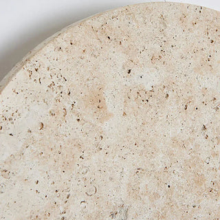 Round Natural Travertine Wall Lamp