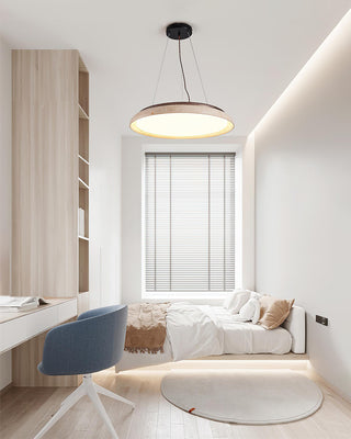 Round Piedra Travertine Pendant Lamp