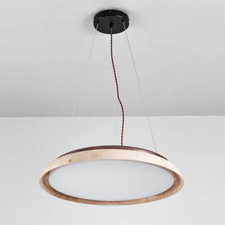 Round Piedra Travertine Pendant Lamp