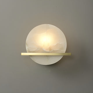 Round Savion Alabaster Wall Lamp