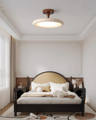 Round Travertine Kelva Ceiling Light