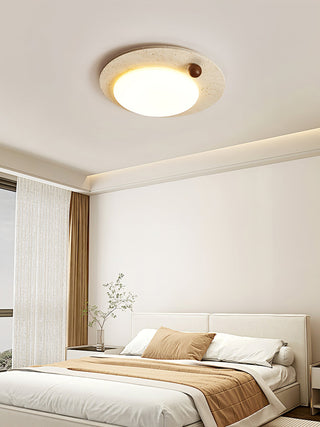 Round Travertine Luno Arte Ceiling Light