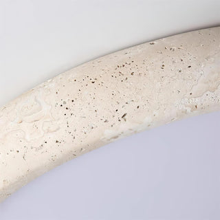 Round Travertine Metra Ceiling Light