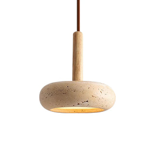 Round Travertine Pendant Light