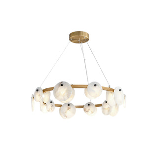 Round Trinidad Alabaster Chandelier