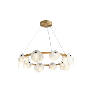 Round Trinidad Alabaster Chandelier