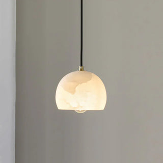 Semicircular Alabaster Pendant Light