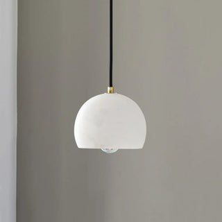 Semicircular Alabaster Pendant Light