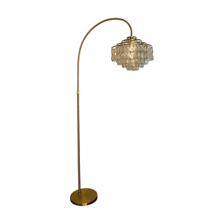 Shell Teardrops Arc Floor Lamp