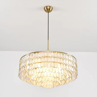 Teardrops Tiered Shell Pendant Light