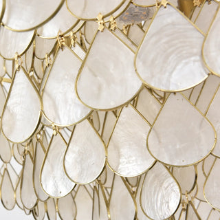 Teardrops Tiered Shell Pendant Light
