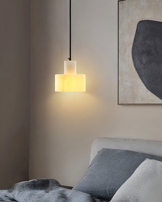 Simple Cyls Alabaster Pendant Lamp