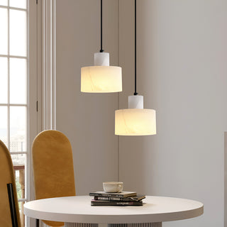 Simple Cyls Alabaster Pendant Lamp