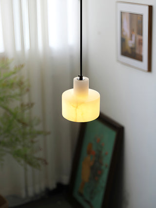 Simple Cyls Alabaster Pendant Lamp