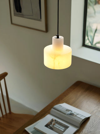 Simple Cyls Alabaster Pendant Lamp