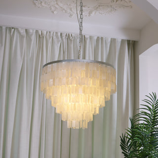 Skye Light Tiered Shell Chandelier