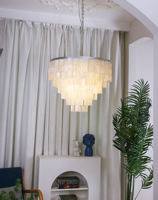 Skye Light Tiered Shell Chandelier