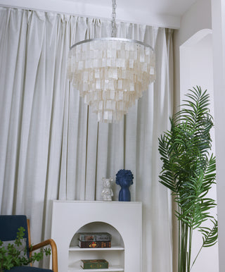 Skye Light Tiered Shell Chandelier