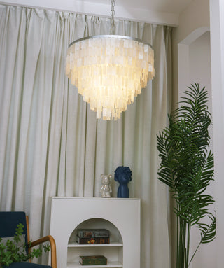 Skye Light Tiered Shell Chandelier