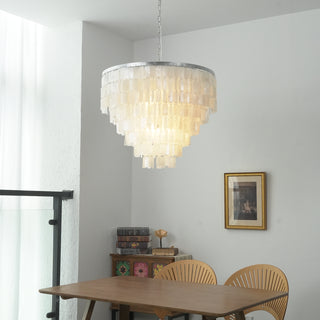 Skye Light Tiered Shell Chandelier