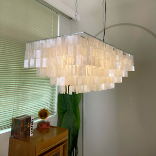 Skye Rectangular Tiered Chandelier